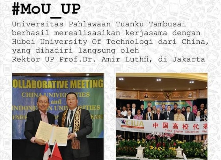 Universitas Pahlawan Adakan Penandatanganan Mou Dengan Hubei University of Technology China “Manfaatnya Hingga 7 Tahun”