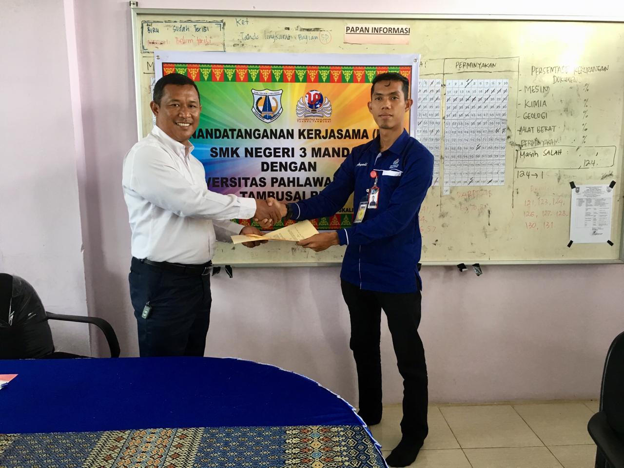 Dua SMK di Bengkalis Apresiasi Nota Kerjasama dari Universitas Pahlawan Tuanku Tambusai (UP)