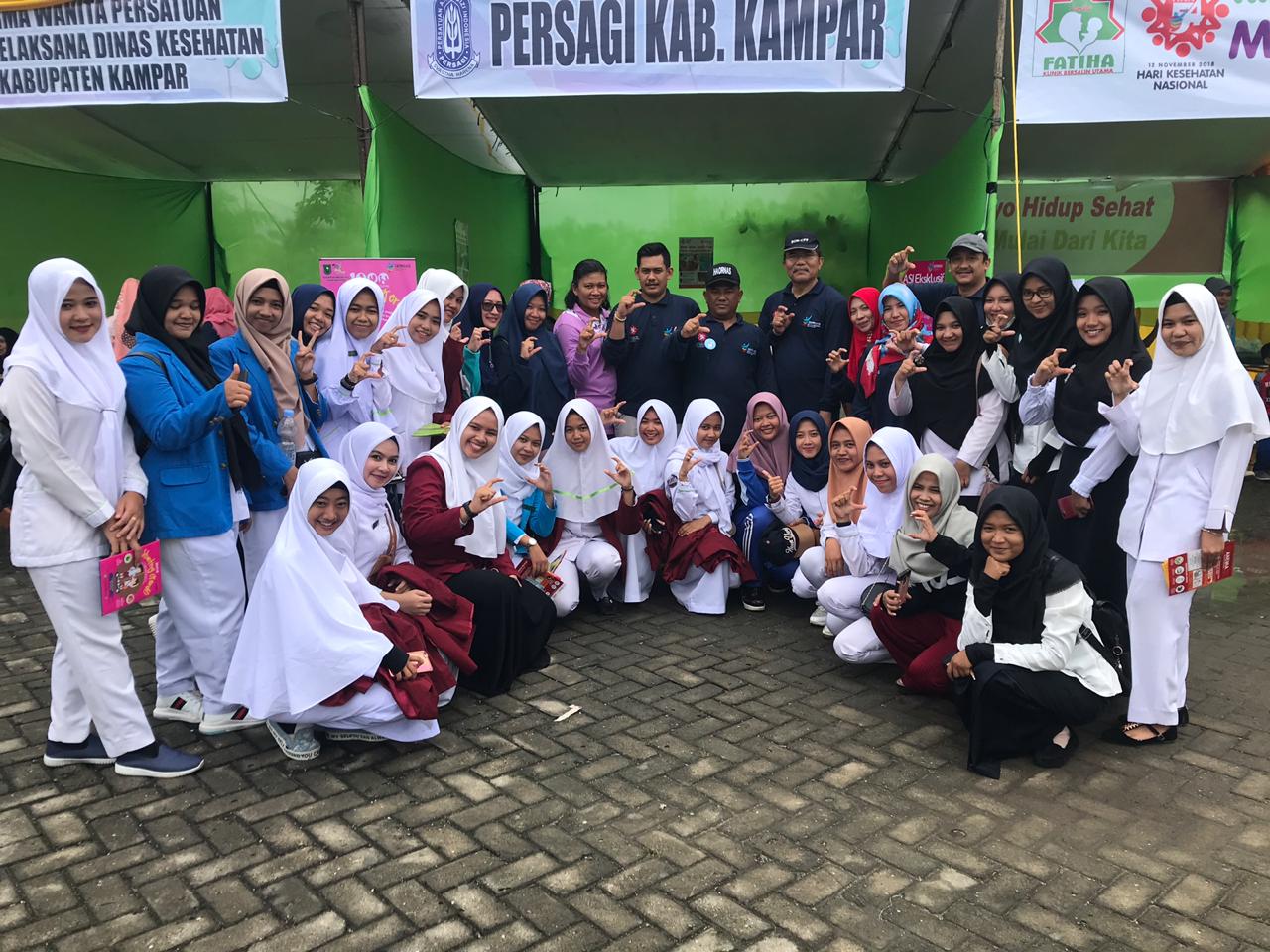 Wakil Bupati Kampar Ikuti Cek Status Gizi di Stan Prodi S1 Gizi Universitas Pahlawan Tuanku Tambusai (UP)