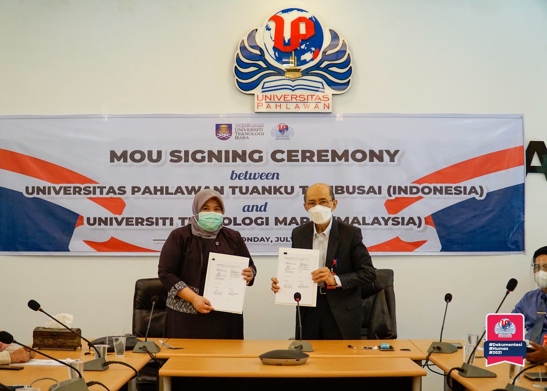 Penandatangan MoU Universiti Teknologi Mara (UiTM) Malaysia Dengan Universitas Pahlawan