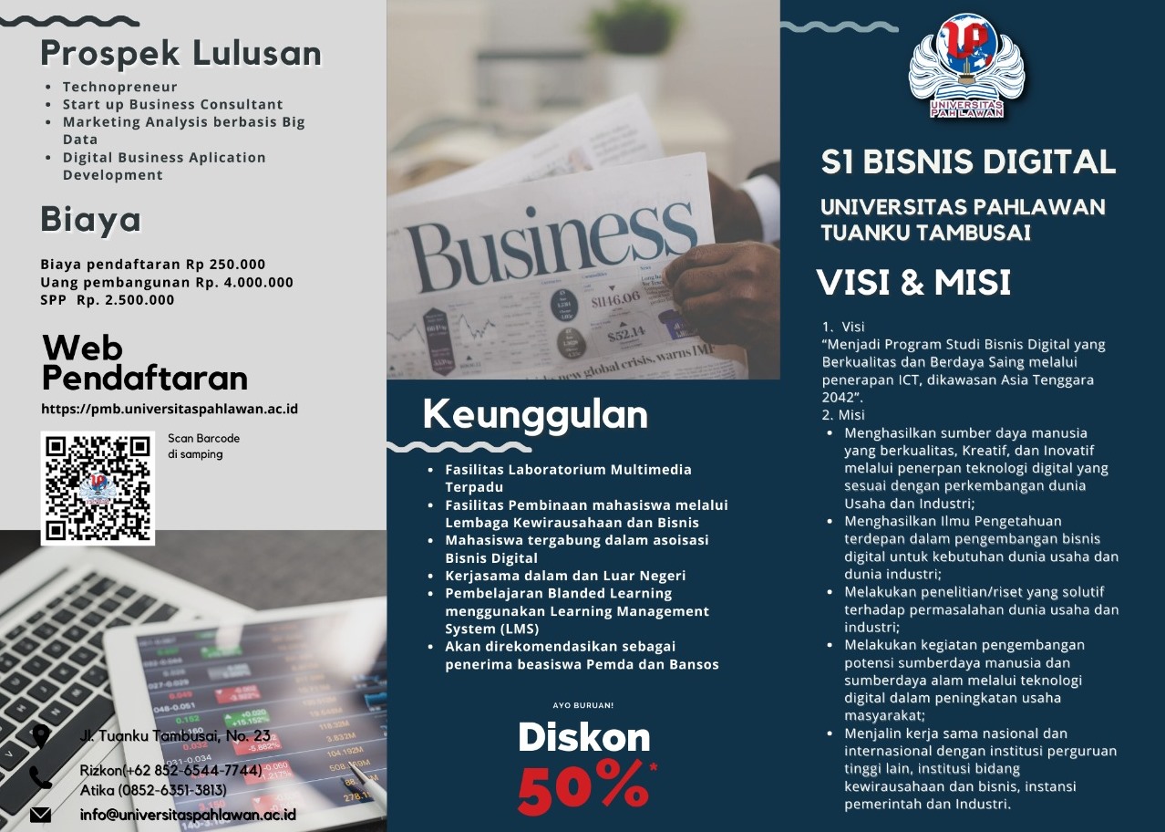Baca Peluang Masa Depan, Universitas Pahlawan Buka Prodi S1 Bisnis Digital