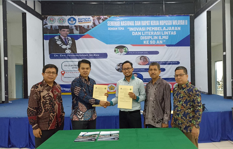 Hadiri Rakerwil dan Seminar Nasional di Universitas Syiah Kuala Aceh Ketua Prodi PGSD UP Jalin Kesepakatan dengan 12 Prodi PGSD di Sumatera