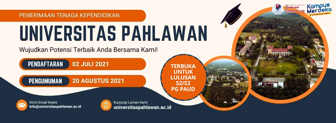 PENERIMAAN TENAGA KEPENDIDIKAN/DOSEN S1 PG PAUD UNIVERSITAS PAHLAWAN