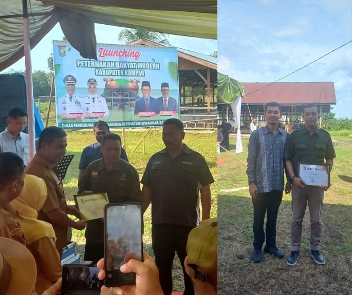 Mahasiswa Peternakan Universitas Pahlawan Raih Prestasi Terbaik Ketiga Inseminator Kabupaten Kampar