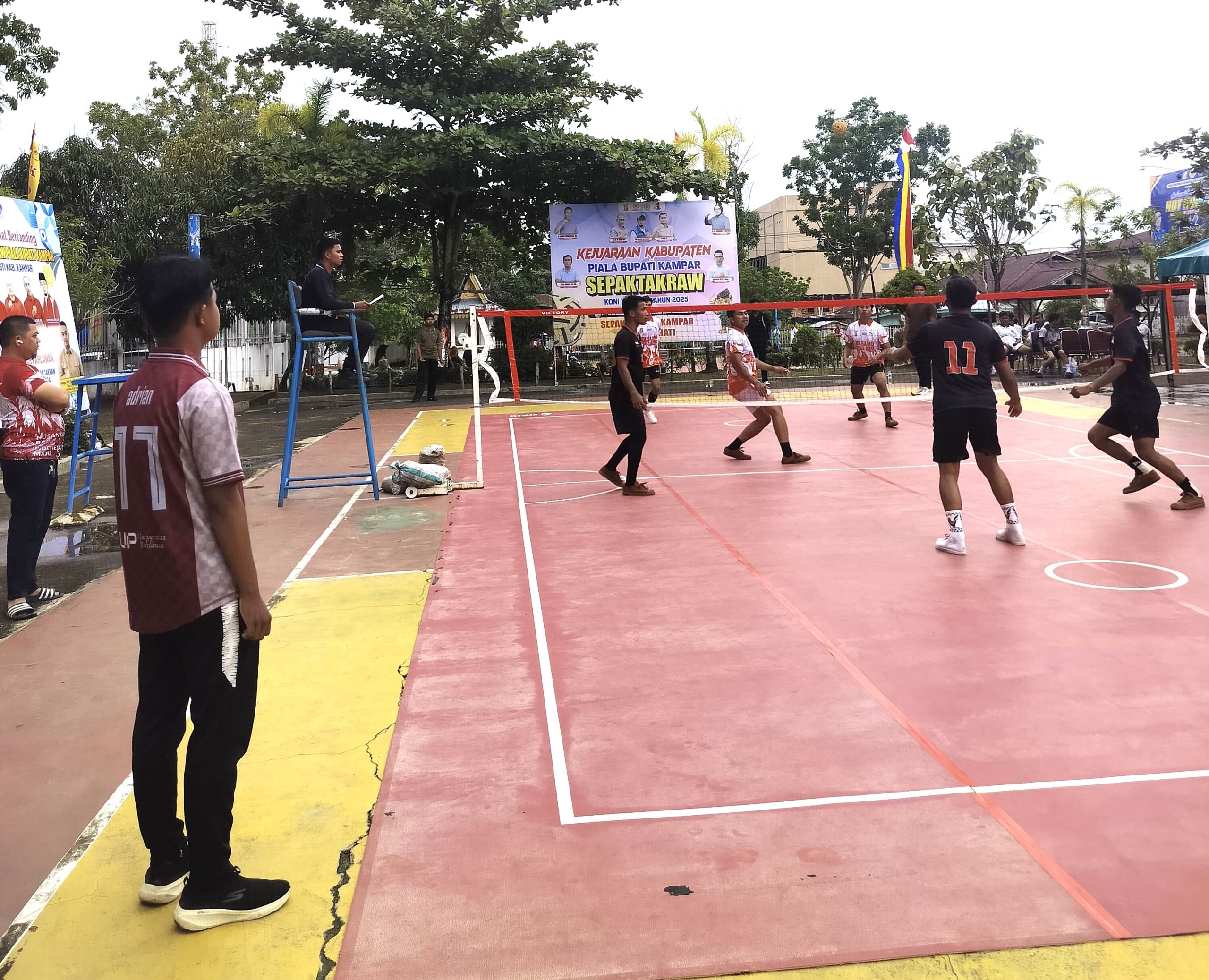 Universitas Pahlawan Berkolaborasi dengan PSTI dan KONI Kampar Sukseskan Kejuaraan Sepak Takraw Piala Bupati Kampar 2025
