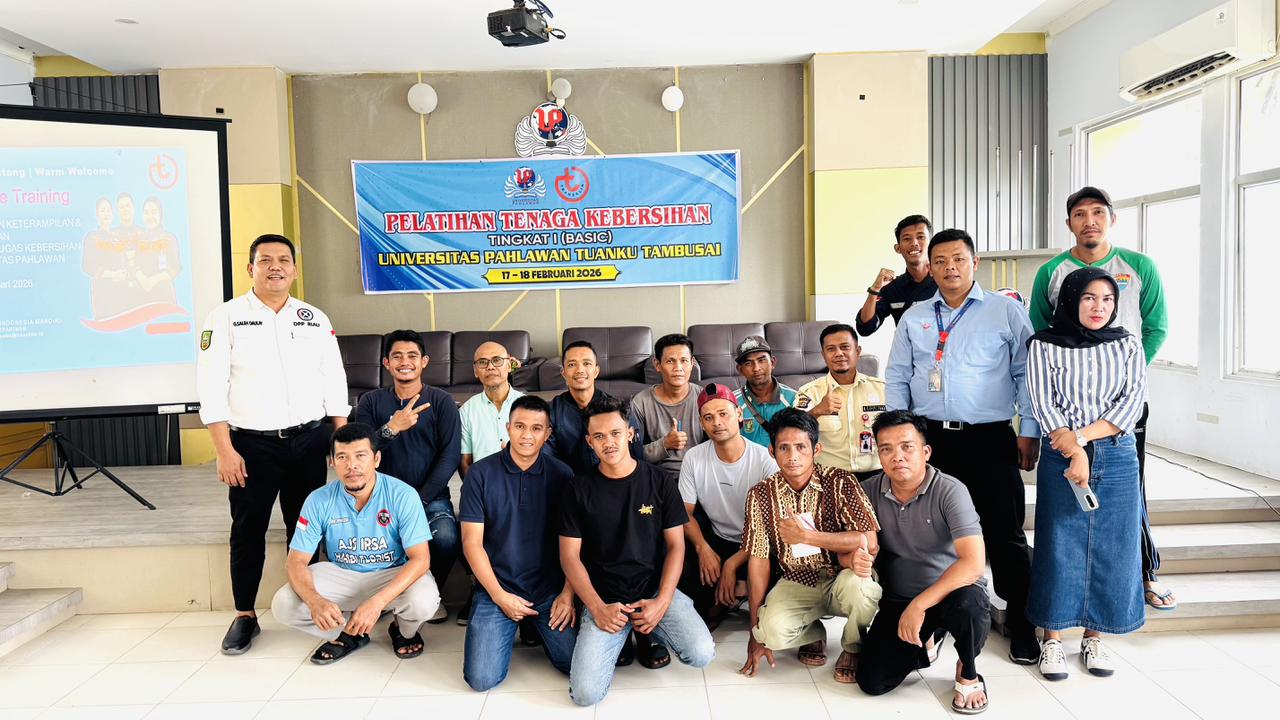 Universitas Pahlawan Gelar Pelatihan Tenaga Kebersihan Tingkat Basic